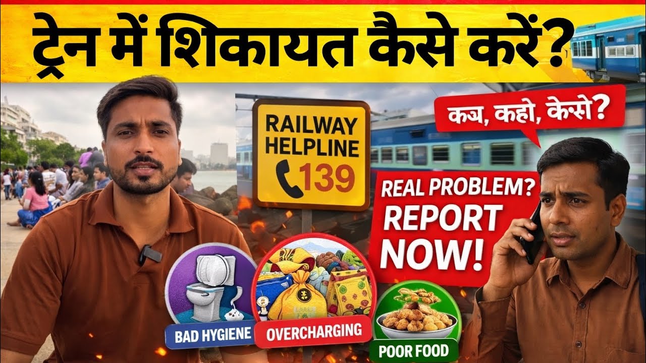 How to Complain in Railway ✍🏻 | Rail Madad , Twitter and 139 ✅#overcharging #trainjourney #railmadad