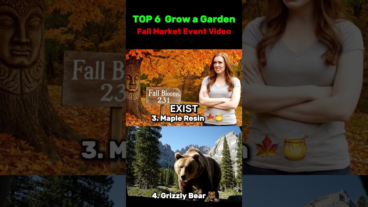 Grow a Garden, Fall Market Event! Which one is your favorite?#roblox #mapleresin #growagarden