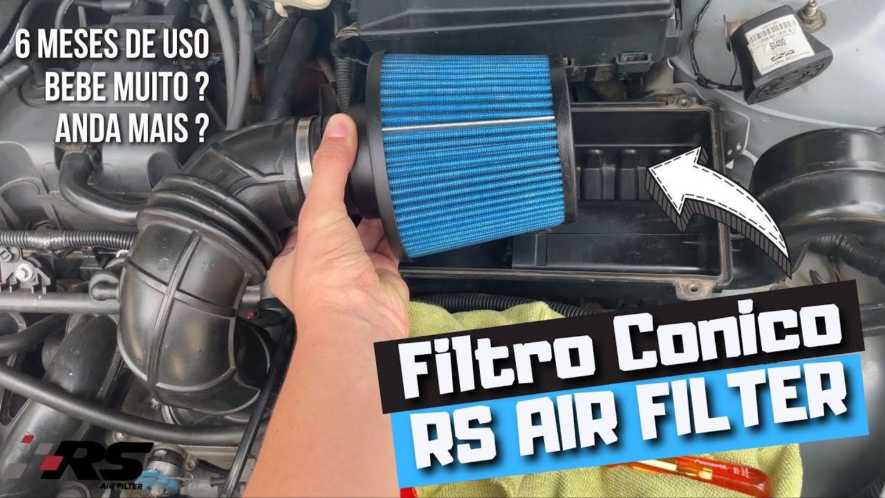 Filtro RS AIR FILTER - Instalação Ford Focus 1.6 2007