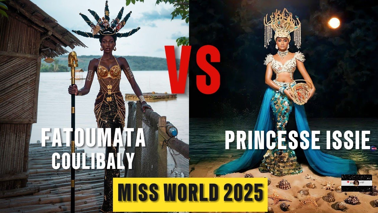 🔥Miss World 2025 : Fatoumata Coulibaly vs Issie Princesse, le Duel Explosif CIV– Cameroun !👑😱