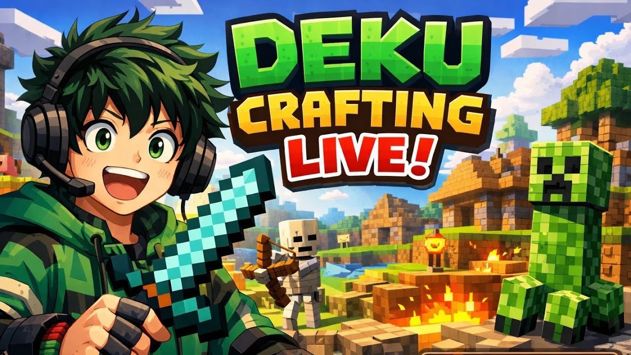 Survival with deku 🙀 Day 2 |Deku streamer is live #minecraft #gta #deku_streamer #roblox #granny #ff