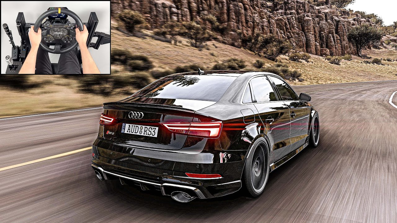 Audi RS3 | Forza Horizon 5 | Steering Wheel Gameplay