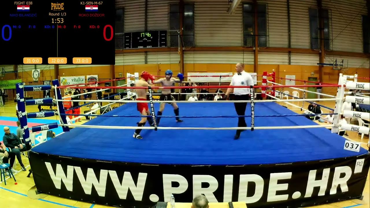 KICKBOXING, Finale Prvenstva Hrvatske (Đakovo, 4.3.2023.): Doždor - Bilandžić