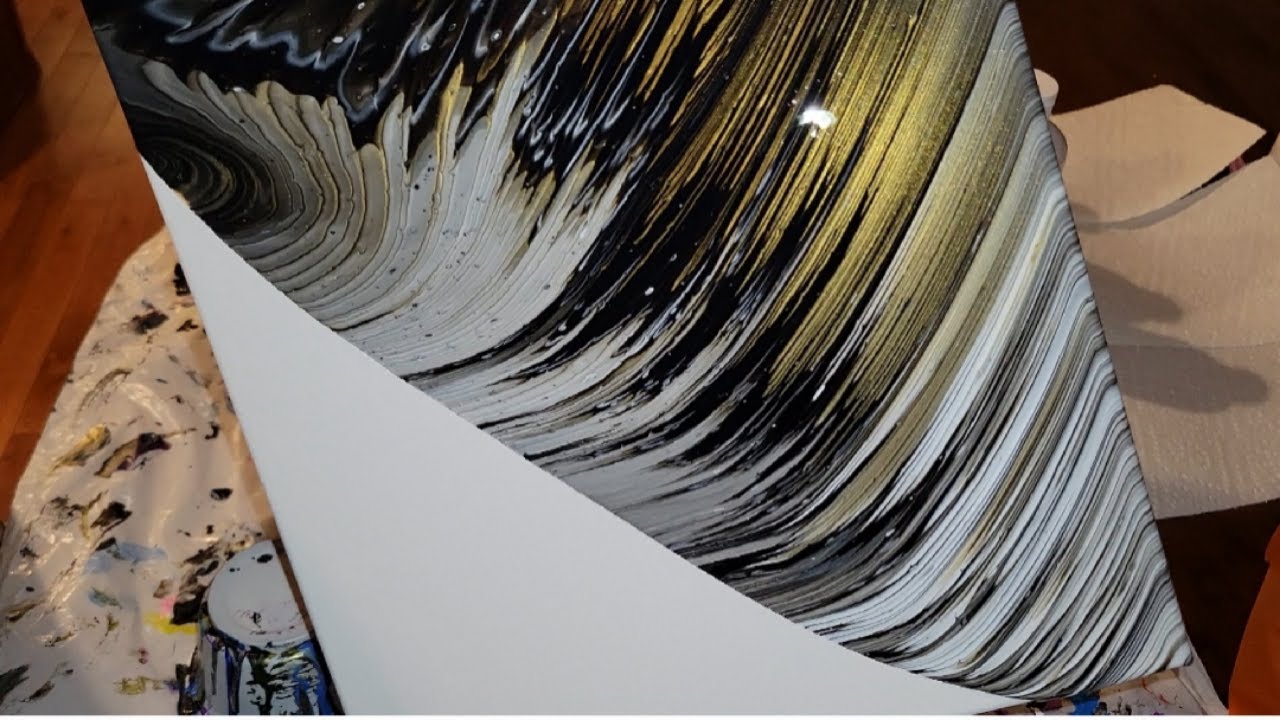 Acrylic pouring made easy using artist loft pouring paints | Acrylic pouring step by step