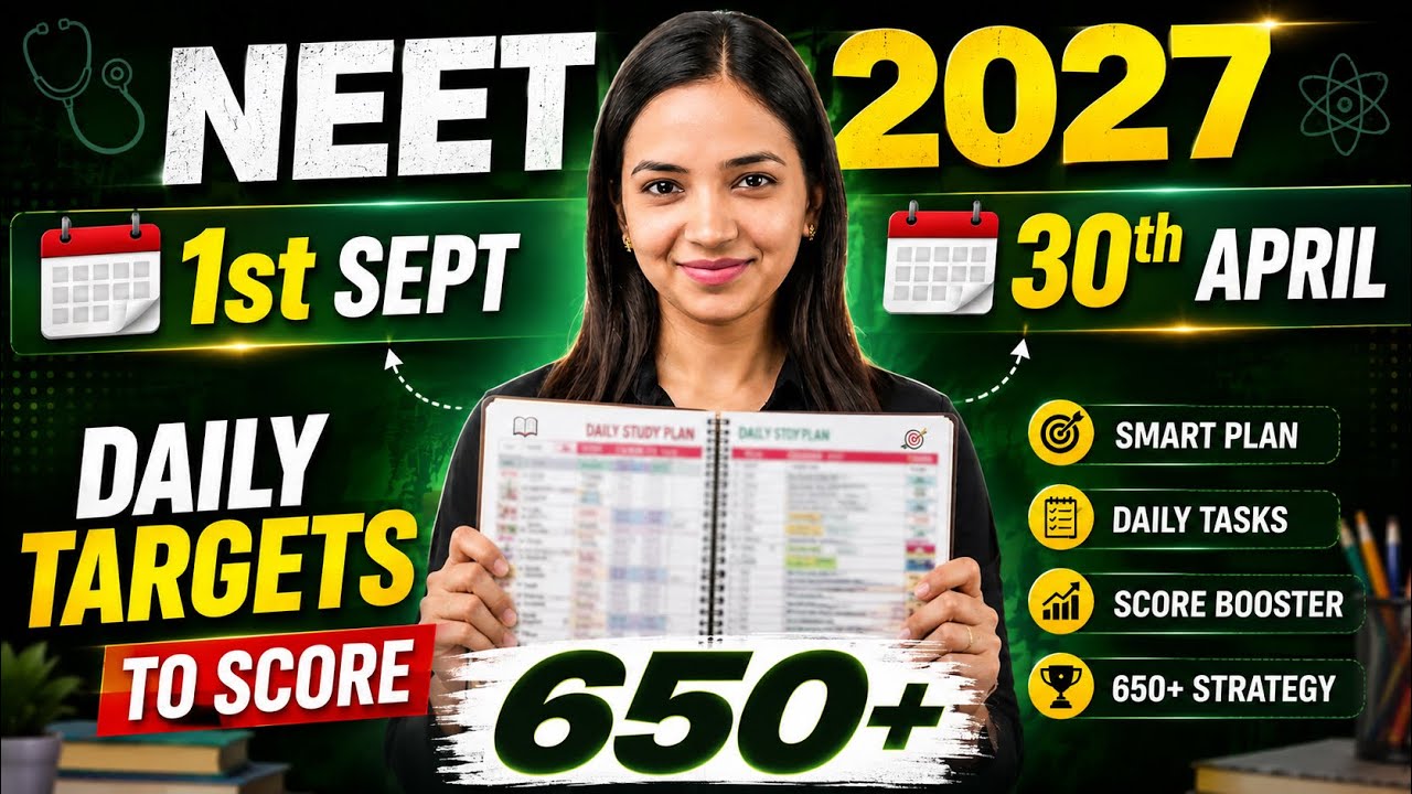 🚨Perfect Strategy to Crack NEET 2027 : 8 Months Planner : Target 650+ Marks : Shivani Mam 