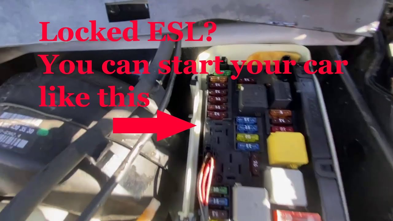 Mercedes W204 C300 C250 Заблокирован ESL. Машина не заводится? Вот как это сделать.