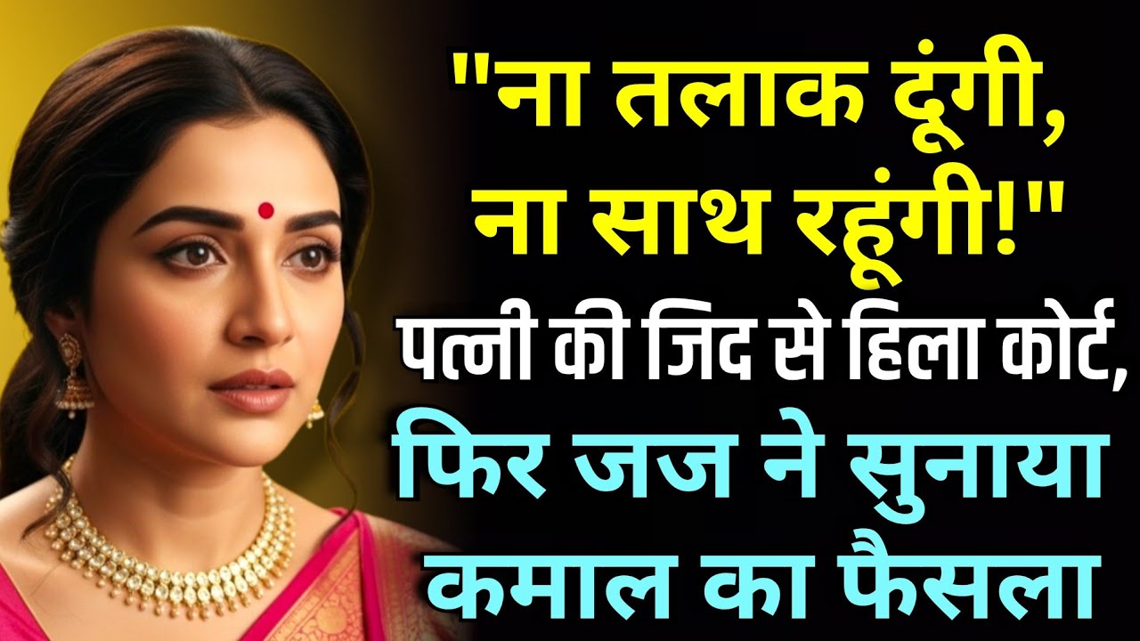 ना तलाक दूंगी, ना साथ रहूंगी!पत्नी की ज़िद से हिला कोर्ट | जज ने सुनाया कमाल का फैसला | 