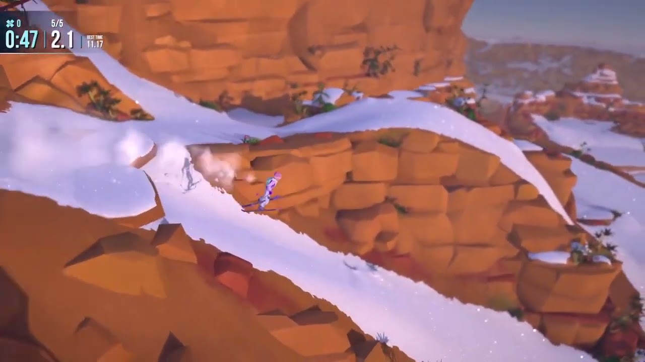 Lonely Mountains: Snow Riders - M3T1 Blue 0:58.98 (Viper) - Barren Plateau