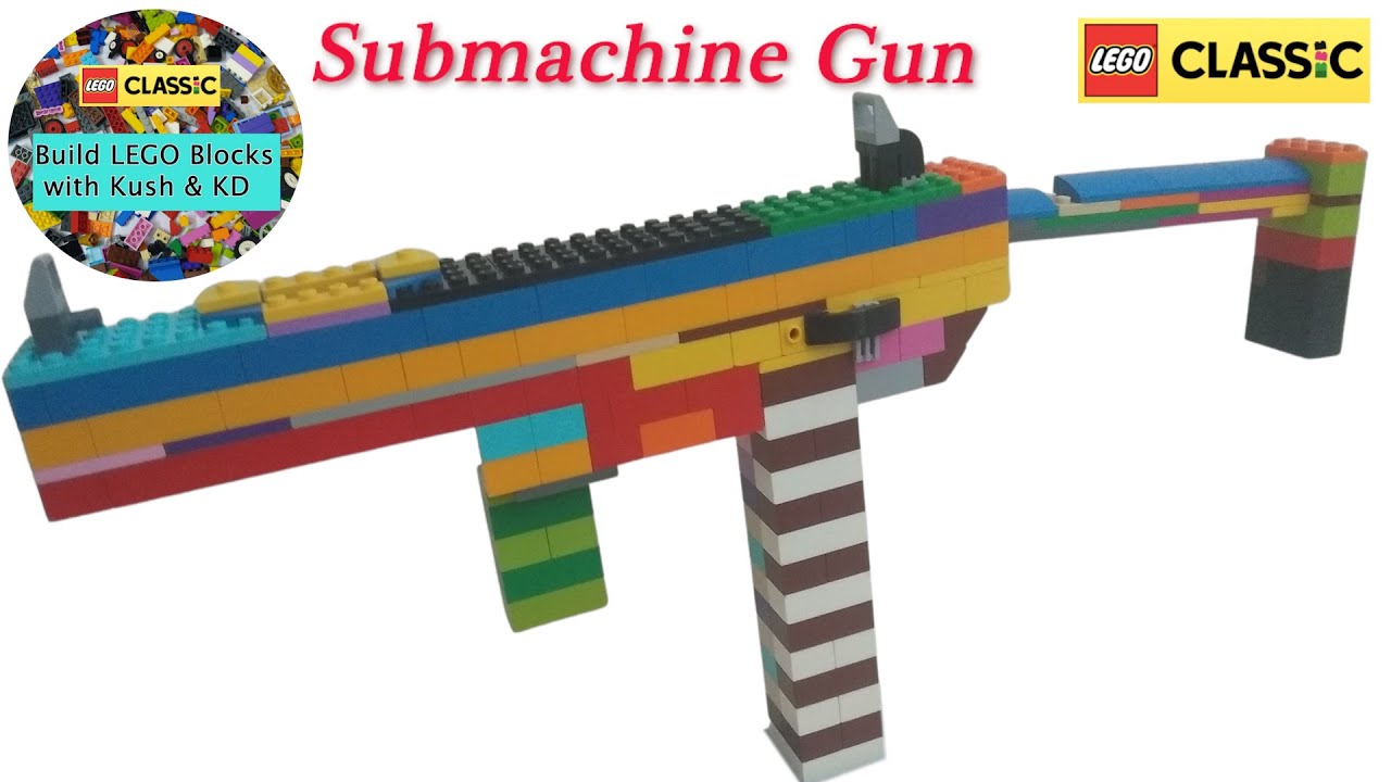 LEGO Submachine Gun (Working) with LEGO Classic 10715 ||MOC|| Building Instructions (LEGO Gun :-6)