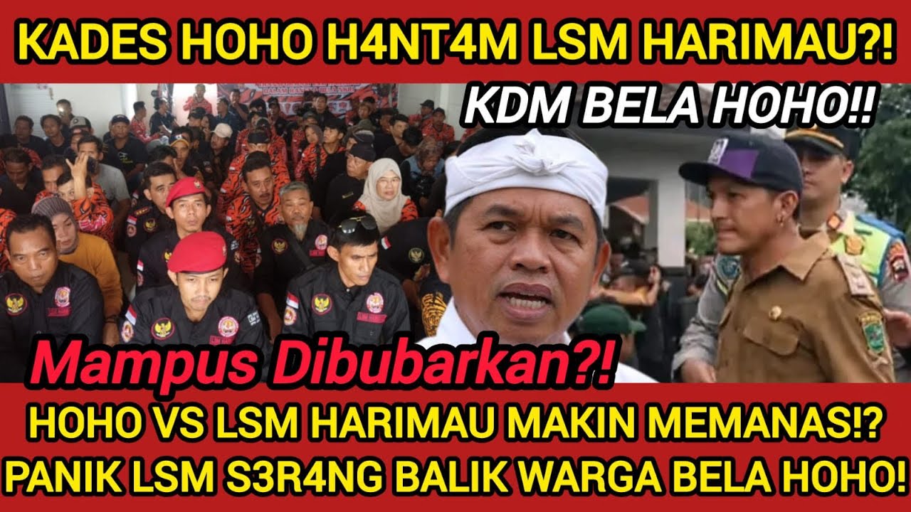 KADES HOHO BUBARKAN ORMAS?! LSM HARIMAU JADI INCARAN?! KDM MUAK kalau ORMAS sudah MERESAHKAN!