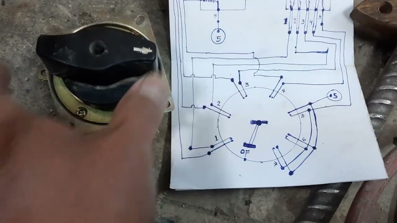 pagkabit ng wiring sa selector ng wilding machine