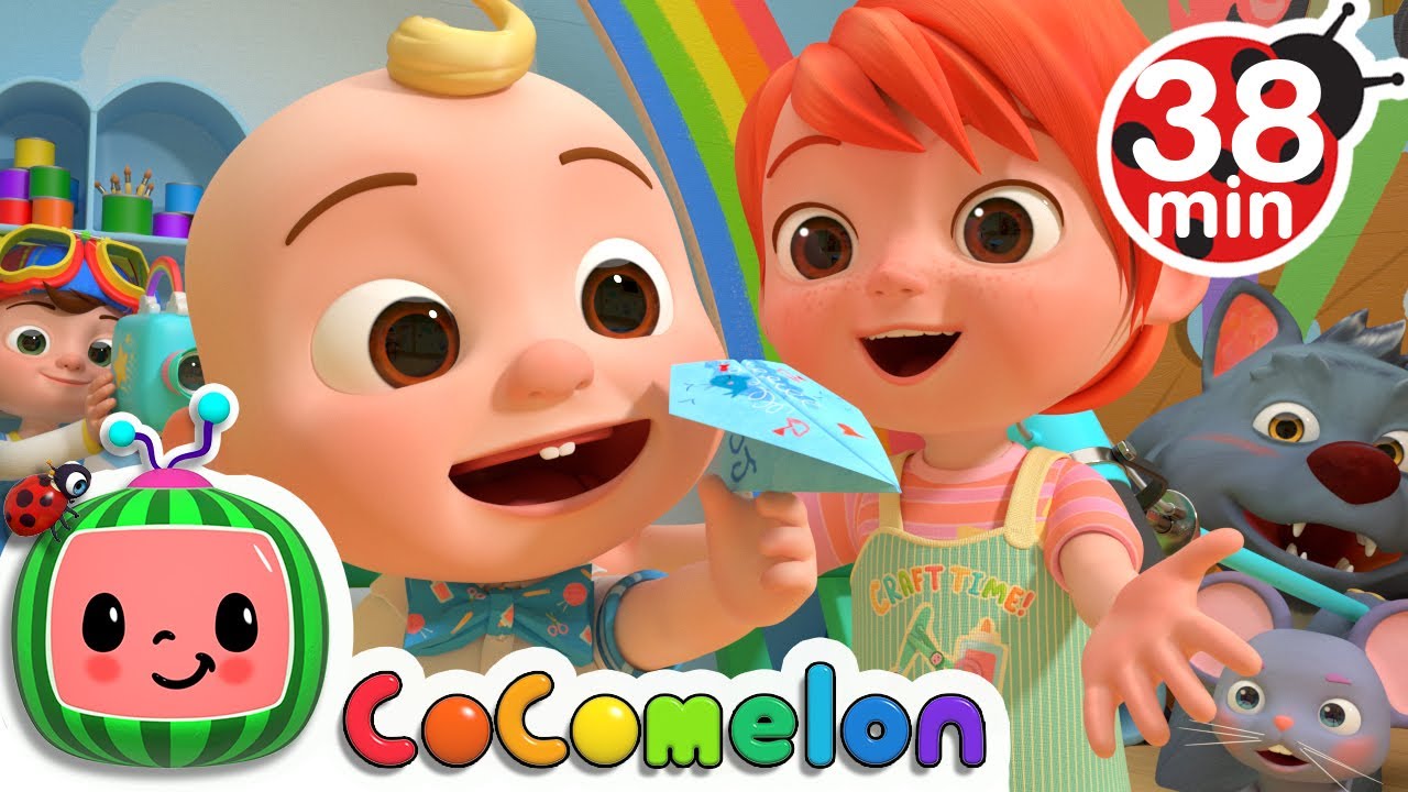 YoYo's Arts & Crafts Time: Paper Airplanes + More Nursery Rhymes & Kids Songs - CoComelon