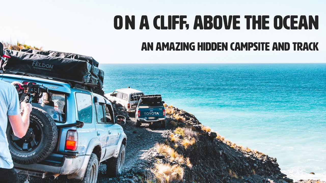 On a cliff, high above the ocean - the best of the Wairarapa beaches!