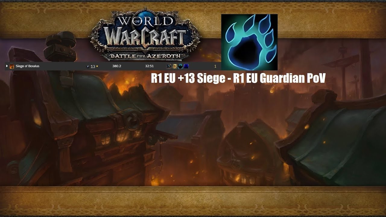 R1 EU Siege 13 - TWW WoW - R1 EU Guardian PoV
