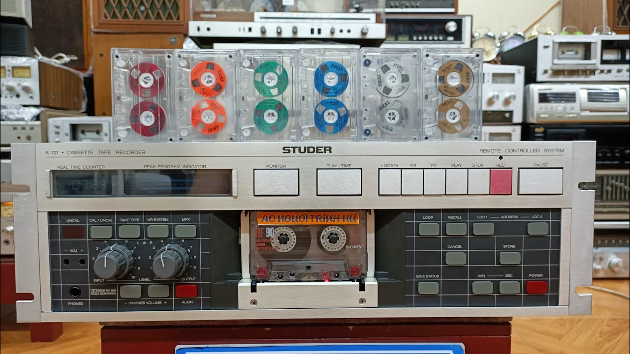 Tape đến từ Tây Đức- STUDER A721 đẹp hơn 90%,dòng đỉnh của các thương hiệu.Alo 0964396651