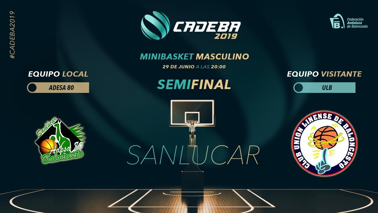 CADEBAMINIMAS 2019 - SEMIFINALES - ADESA 80 vs LAVANDERIA LA COLADA ULB