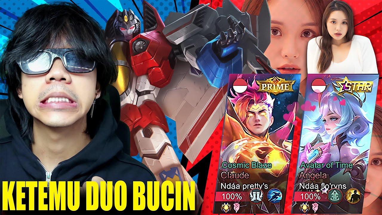 KETEMU DUO BUCIN DI SOLO RANK TRABAS SANTUY MARI KITA SEREPET - Mobile legends