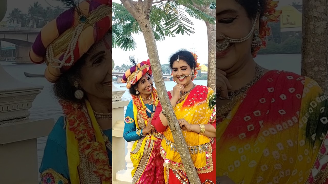 Mummy and Me as Krishna and Radha❤❤ | കൃഷ്ണനും രാധേം ആയി മമ്മീം ഞാനും❤❤ | #trending #shortvideo