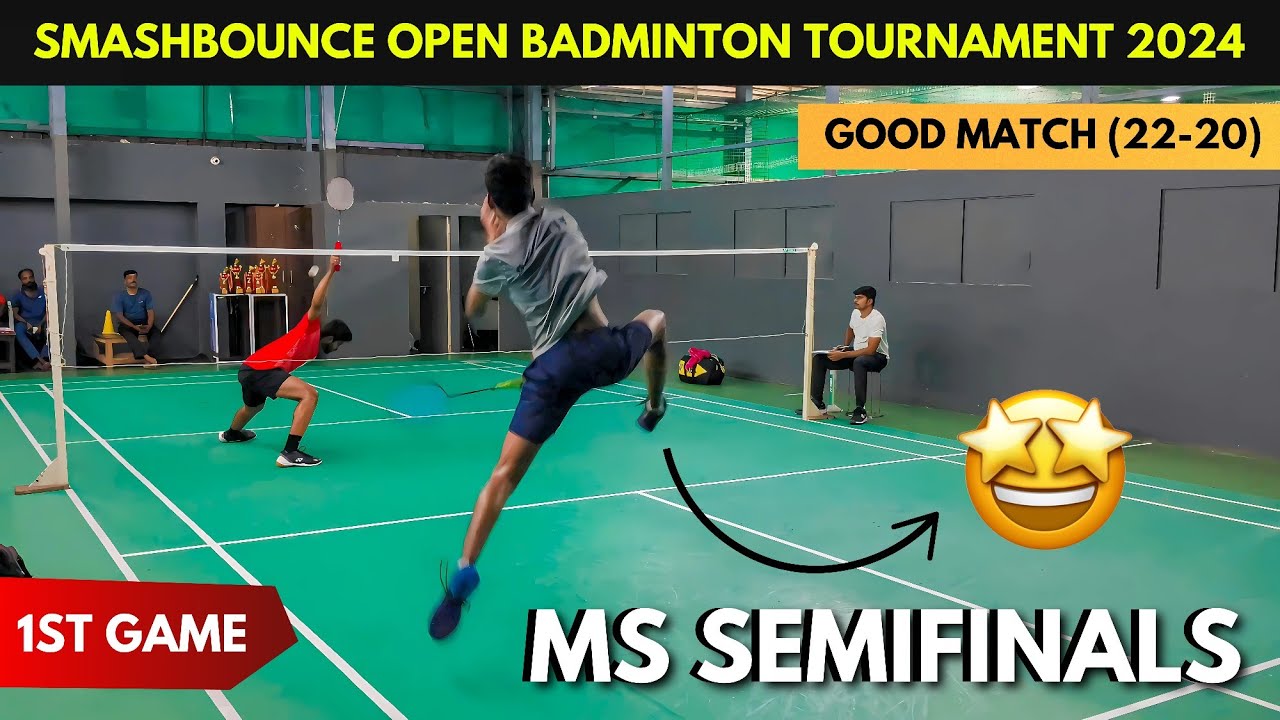 YESHWANTH vs SACHIN | MS SEMIFINALS - GAME 1 | SMASHBOUNCE OPEN STATE BADMINTON TOURNAMENT 2024