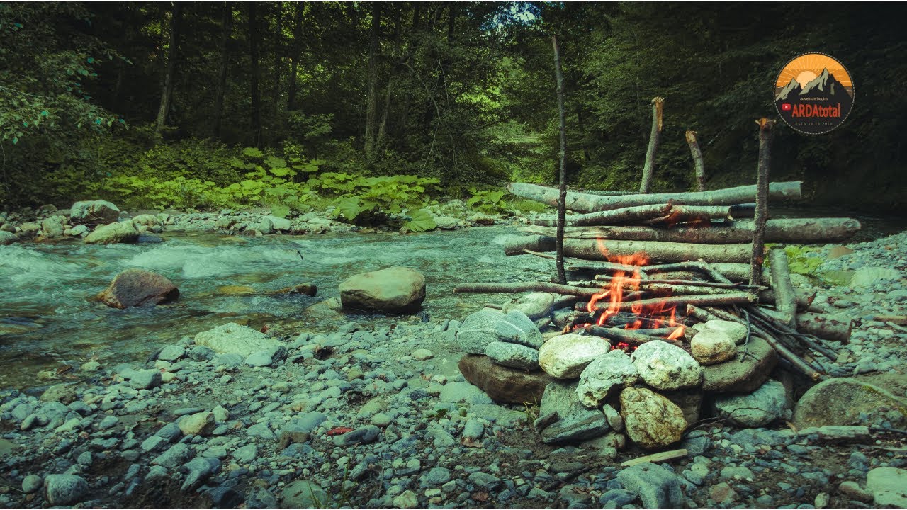 Кустарник - у реки | Кострище, приготовление пищи, разжигание