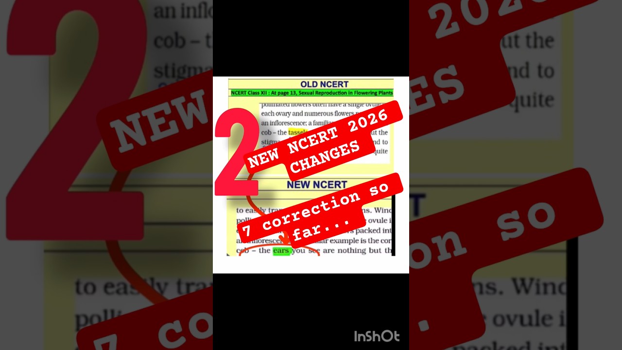 NEW NCERT 2026 CHANGES II NEW NCERT VS Old NCERT II BIOLOGY NEET NCERT II NEW NCERT CHANGES