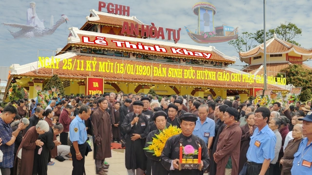 Bất ngờ Đại lễ đản sinh 25/11 PGHH 2025 lần thứ 106 lễ cung thỉnh khay từ tổ đình về chùa An Hoà Tự