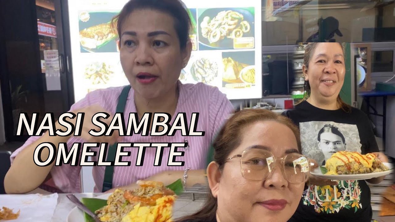 MAKAN MALAM NASI GORENG OMELET TELUR || SOTONG MSK SAMBAL
