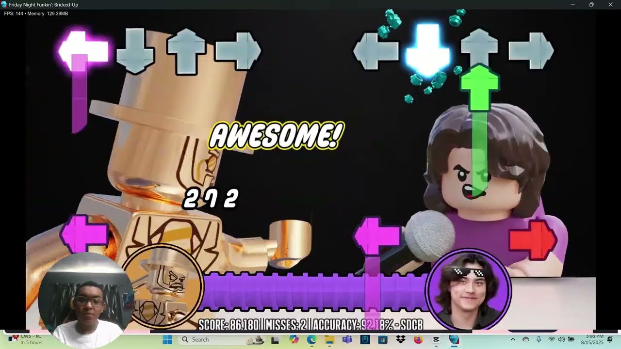 Toy plays FNF bricked up Lego mod