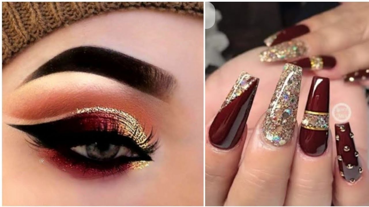 Bridal Red & gold eye makeup tutorial 