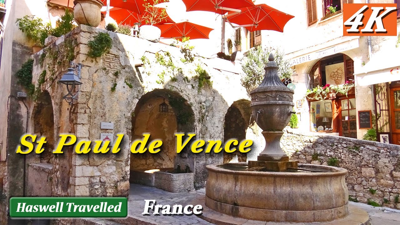Saint Paul de Vence Old Hill Town - French Riviera, Cote d'Azur - Bucket List France 4K
