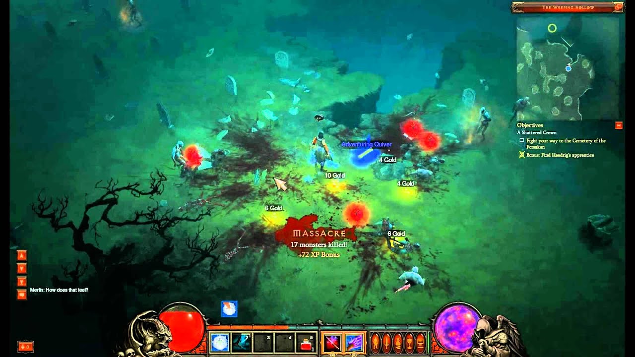 Diablo 3 Beta - Wizard Playthrough - A Shattered Crown