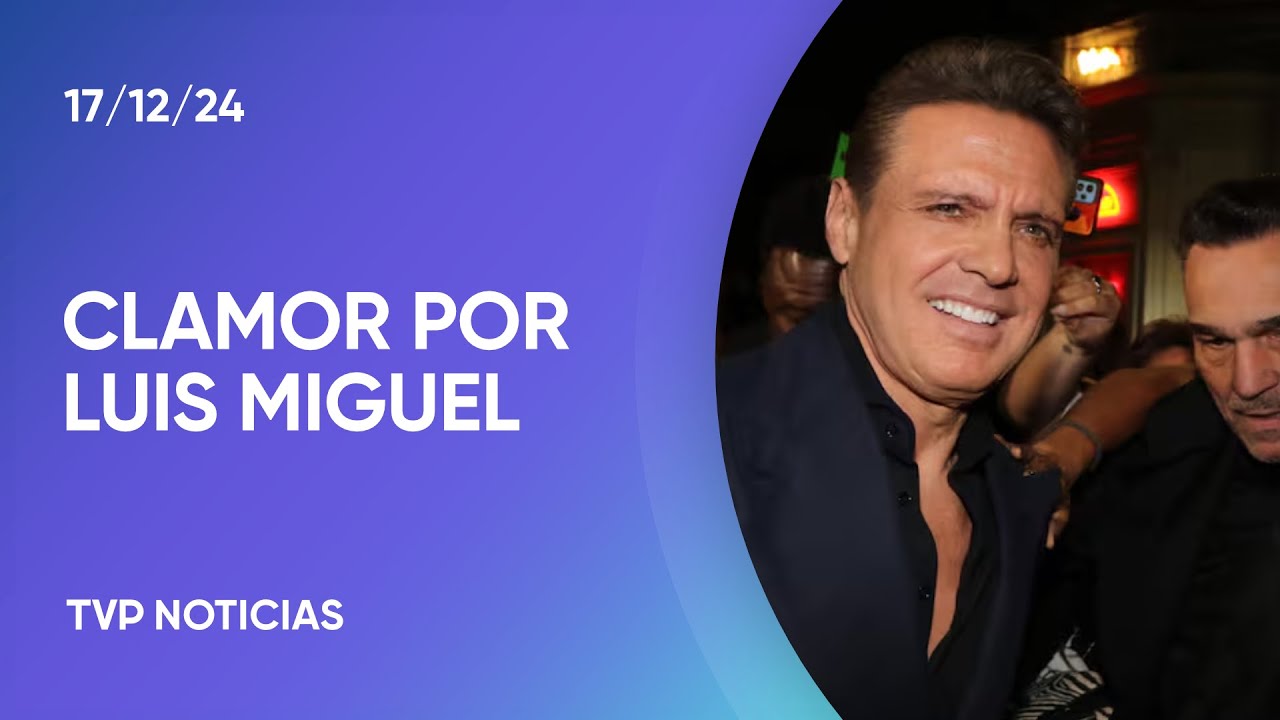 Delirio por Luis Miguel, de paseo en Buenos Aires