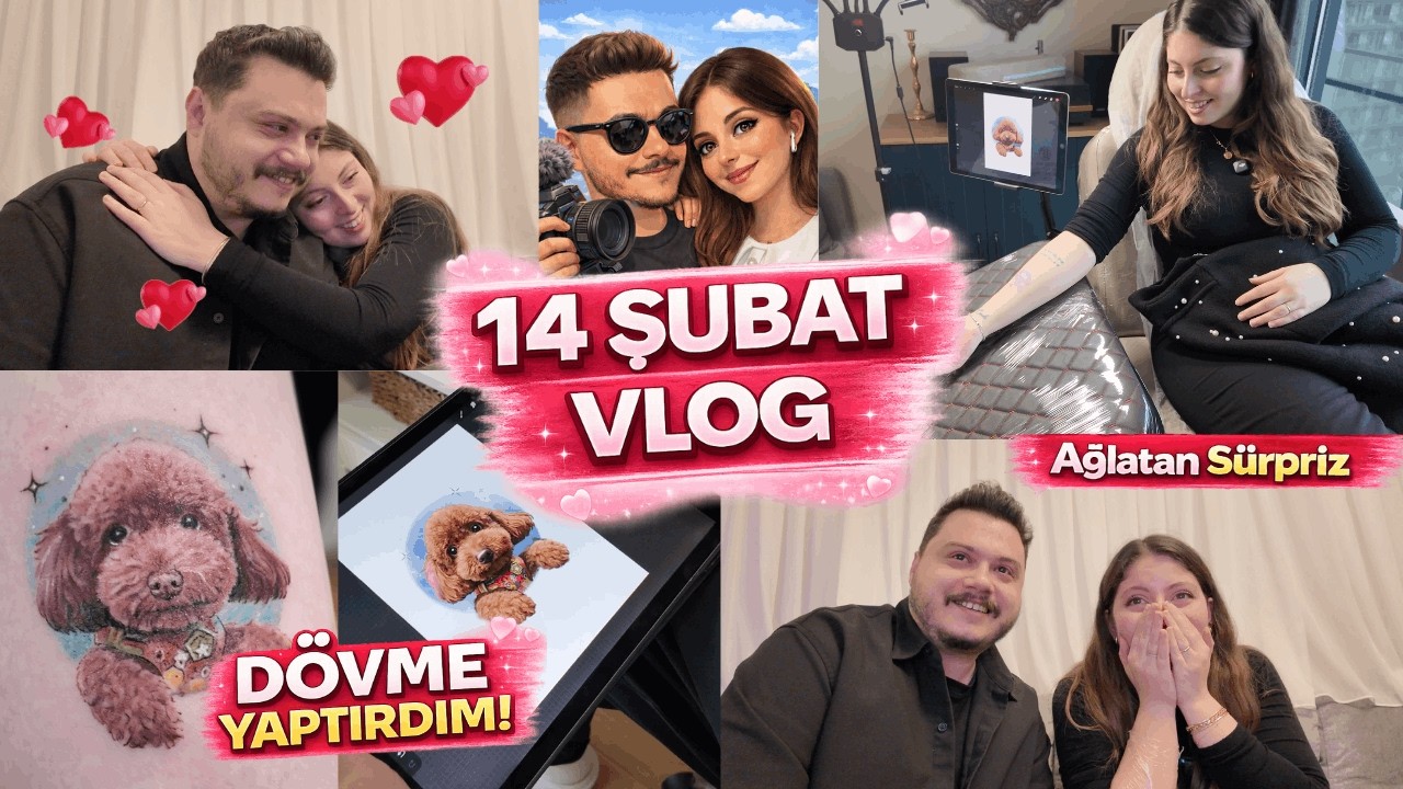 DÖVME YAPTIRDIM I 14 Şubat Vlog I Kartal Beni Ağlattı!