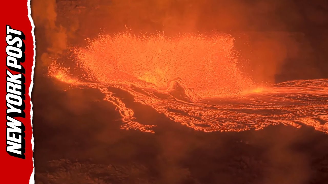Kilauea volcano ERUPTS in a glowing spectacle