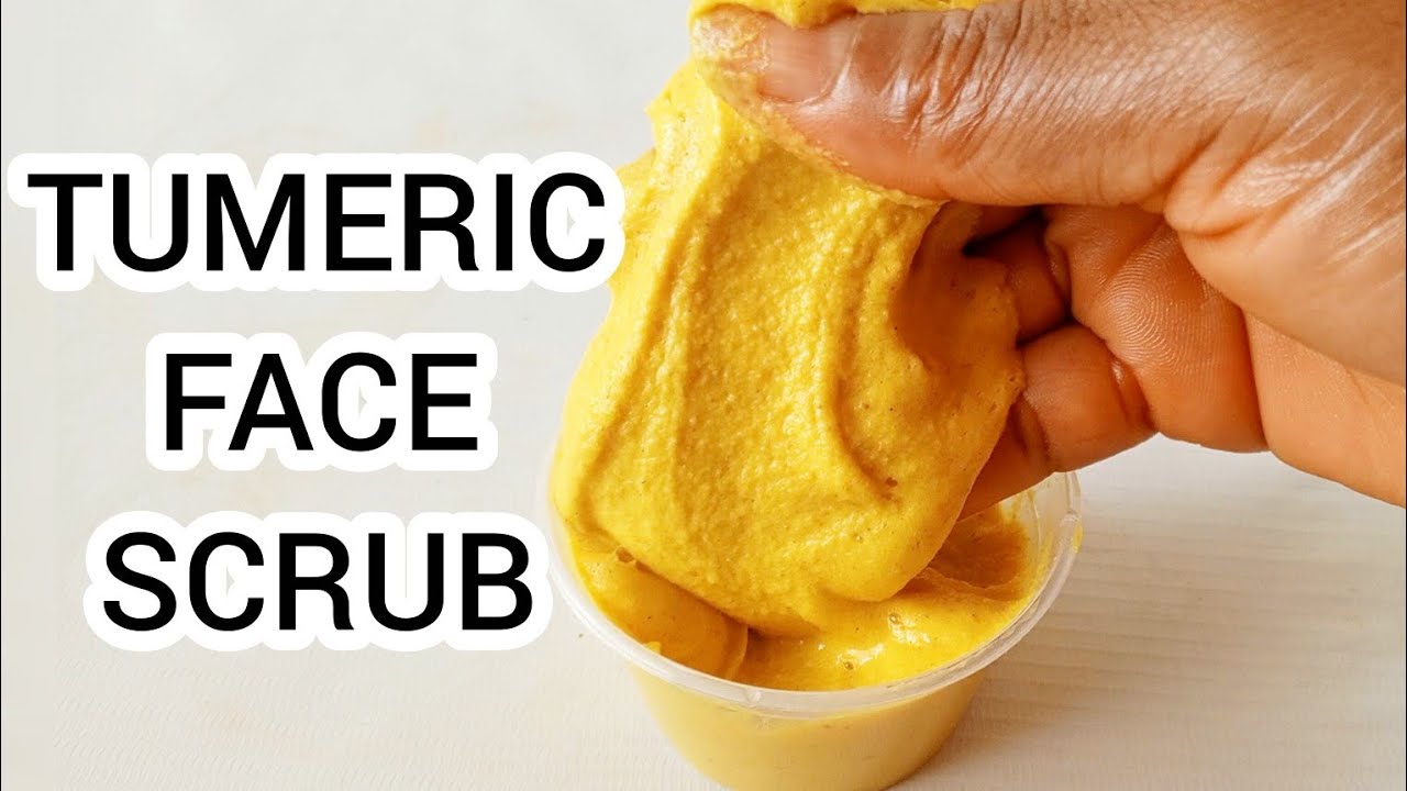 Homemade Tumeric Face Scrub for Smooth and Bright Face