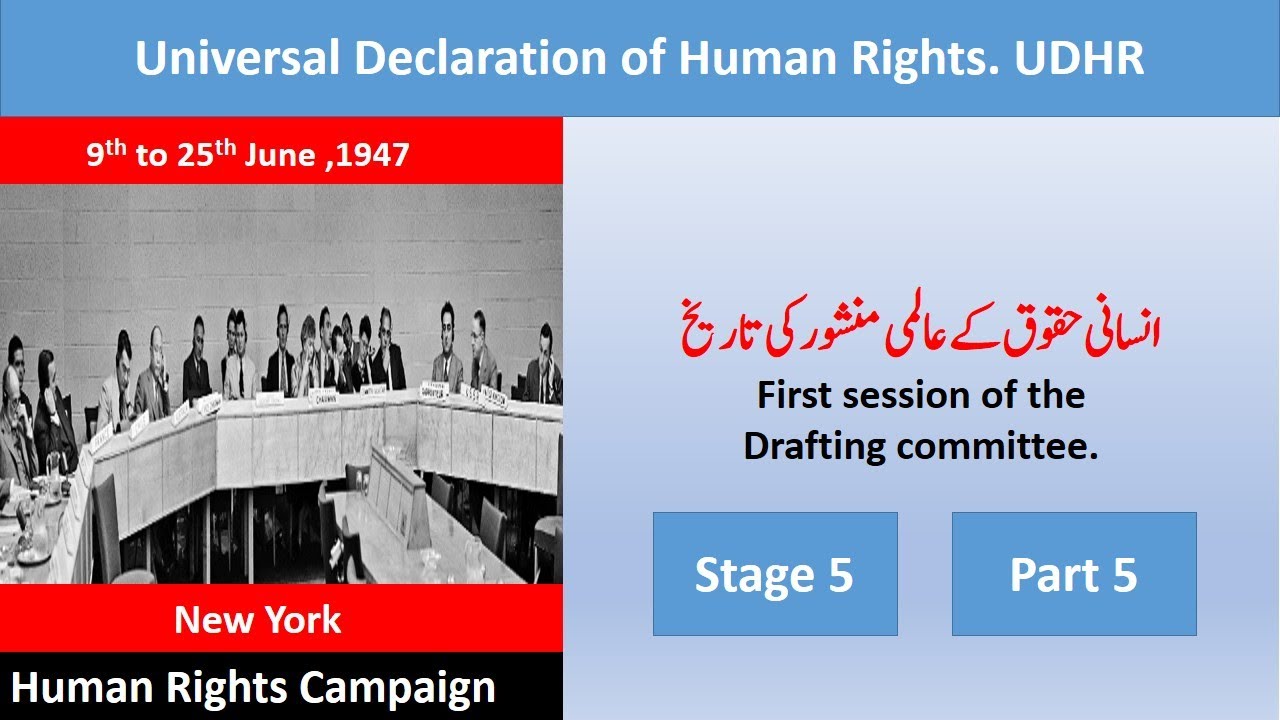 History of  Universal Declaration of Human Rights.انسانی حقوق کے عالمی منشور کی تاریخ Human Rights.