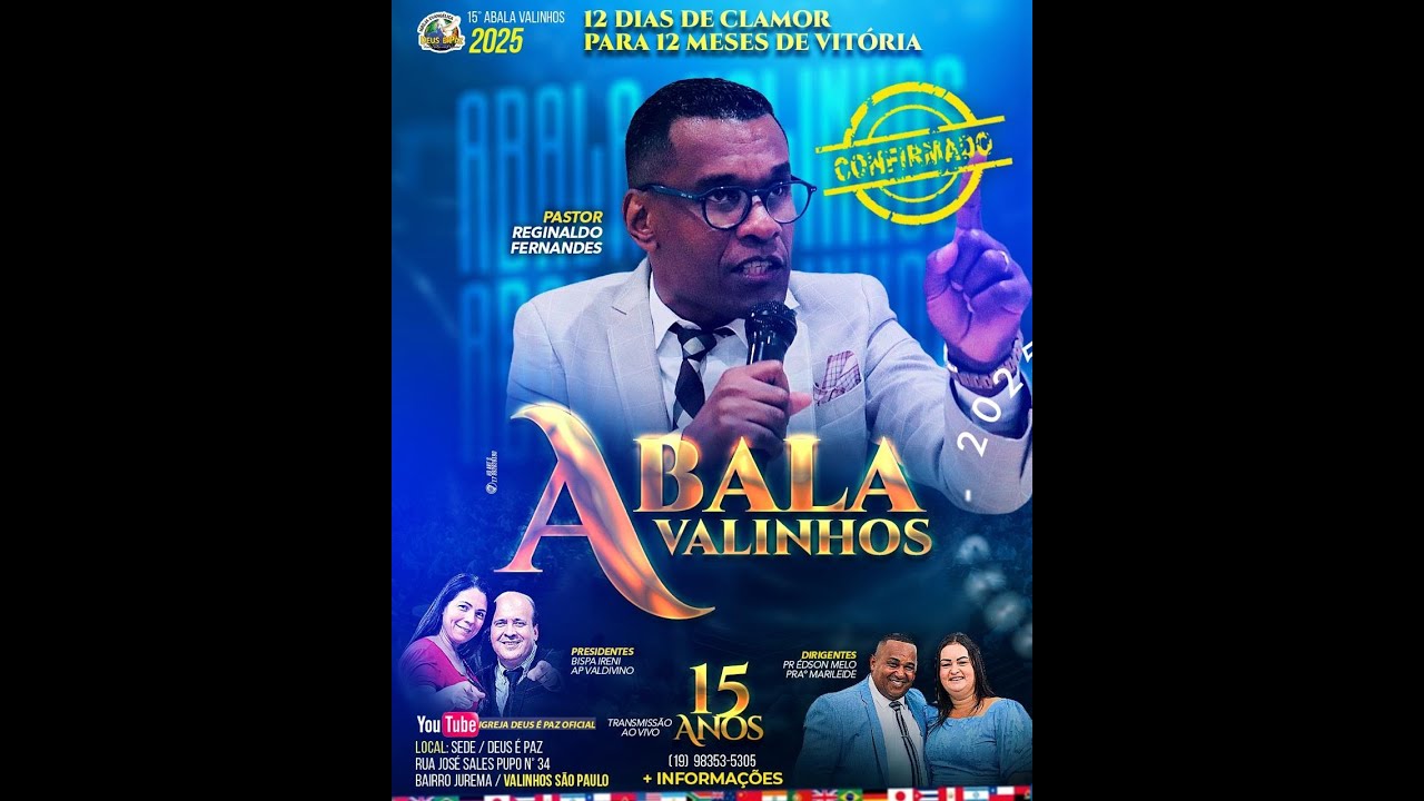 15º ABALA VALINHOS 2025 | PR. REGINALDO FERNANDES