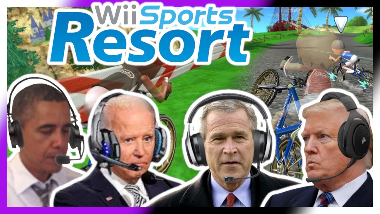 US Presidents Play Cycling in Wii Sports Resort