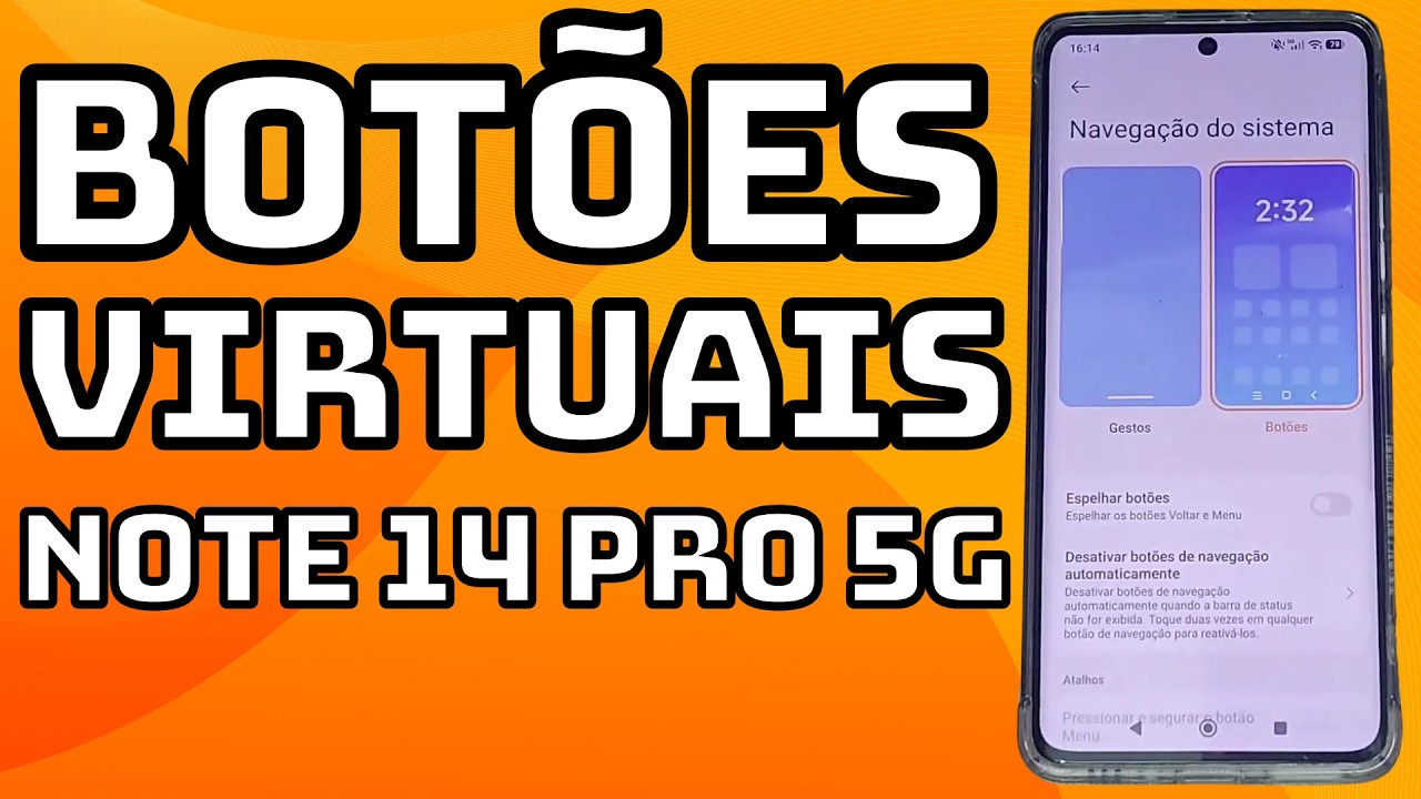 COMO ATIVAR E DESATIVAR BOTÕES DE NAVEGAÇÃO DO CELULAR REDMI NOTE 14 PRO 5G
