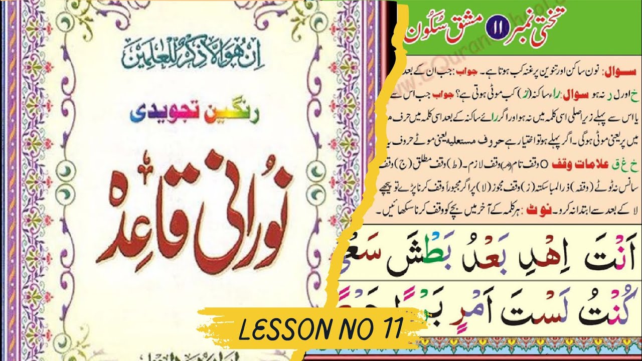 Noorani Qaida Lesson 11 Sukoon | Jazm Explained Simply