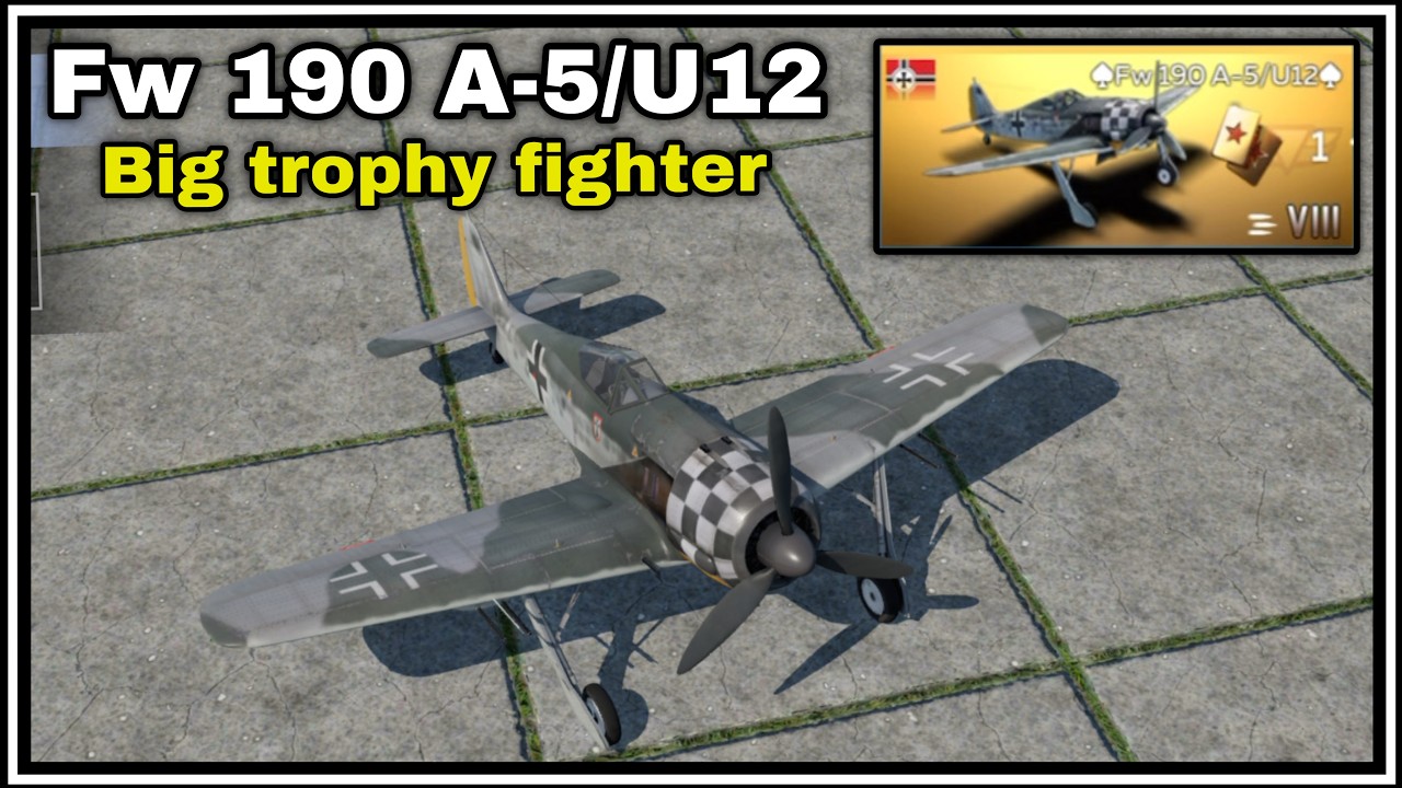Fw 190 A-5/U12 Fighter With Double Cannons ! | War Thunder Mobile