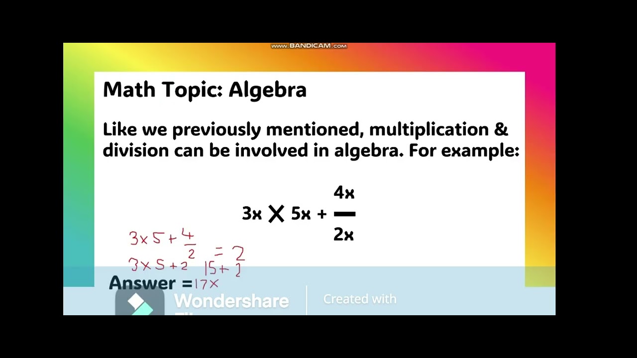 What is Algebra? Math Revision For KS3