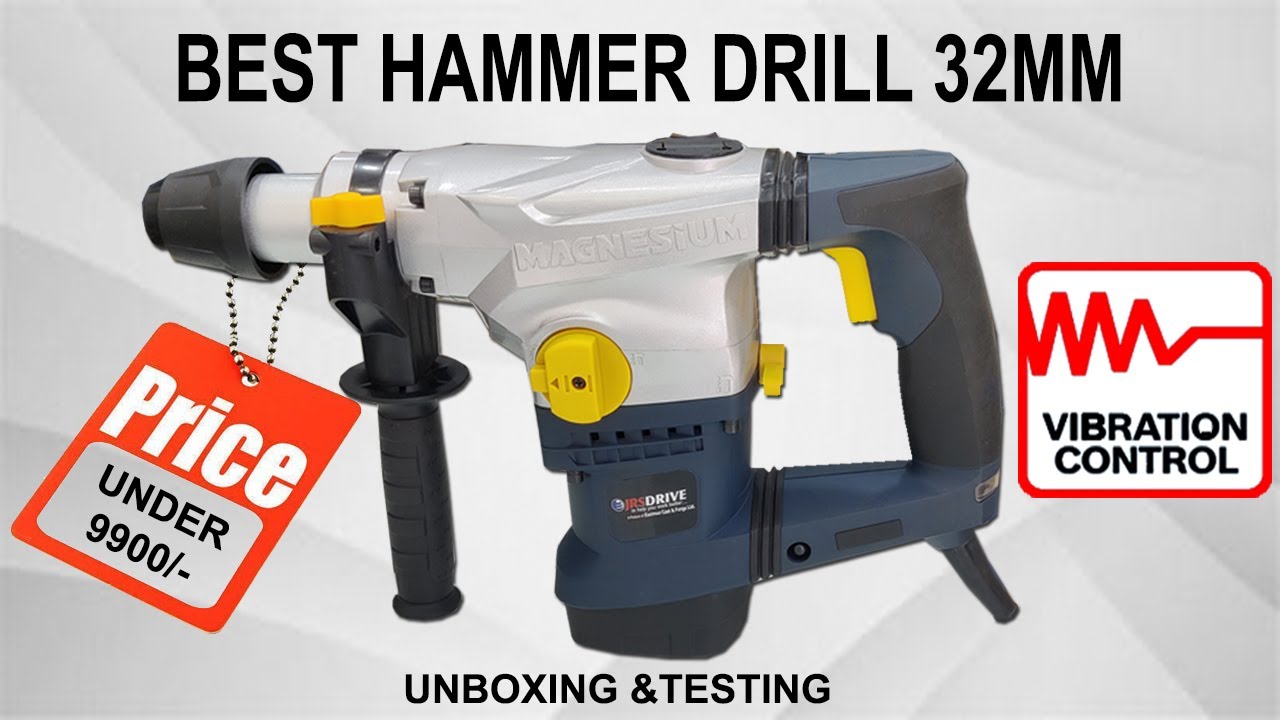 JRS Drive or Eastman 32mm hammer drill with anti vibration control | Unboxing and Practical Testing