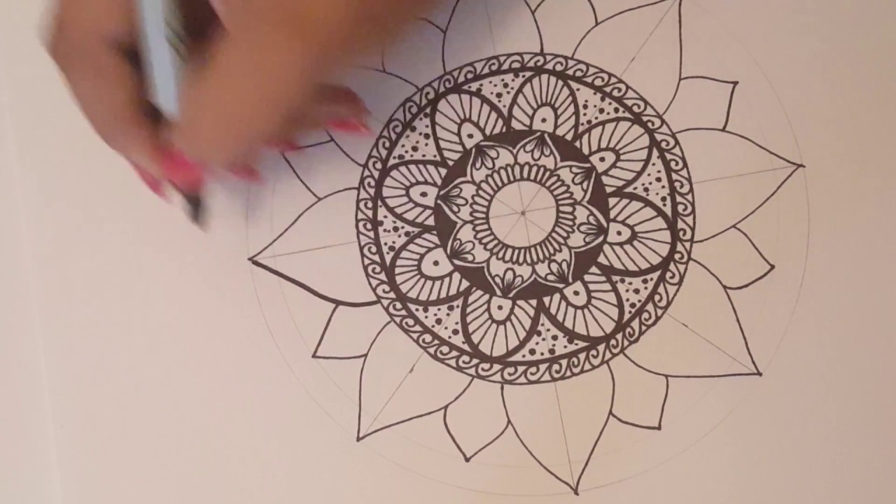 Mandala paso a paso y tips 2 / Dibujo Rapido