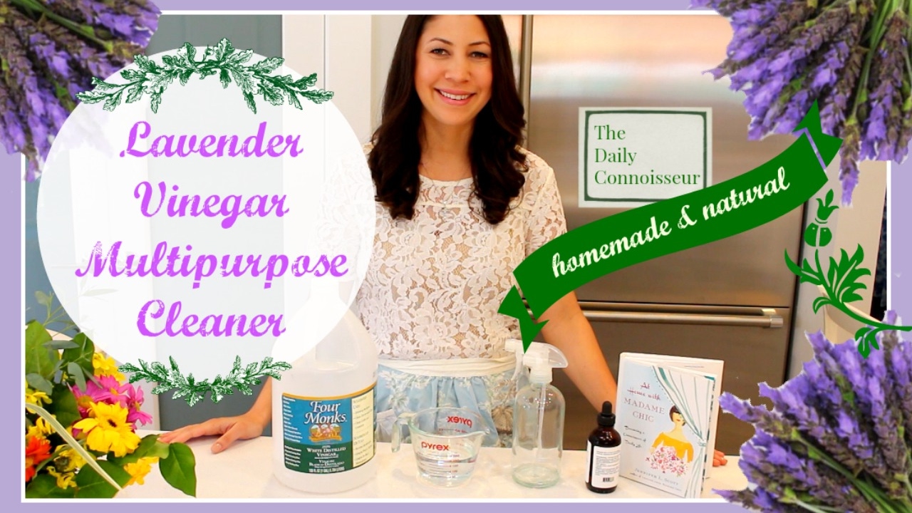 Homemade Lavender Vinegar Cleaning Spray |At Home With Madame Chic