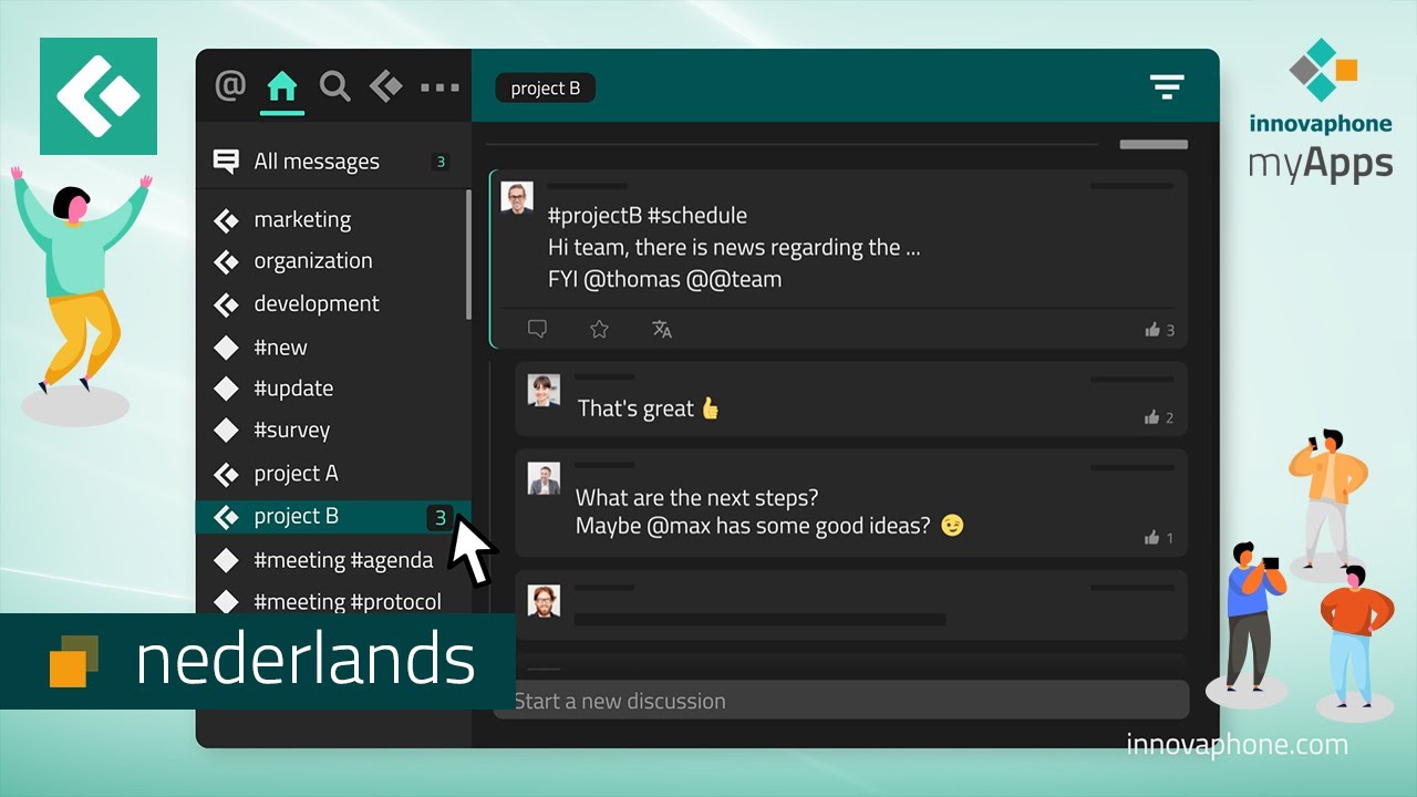 Start je teamcommunicatie in Connect – het interactieve platform voor teams | nederlands