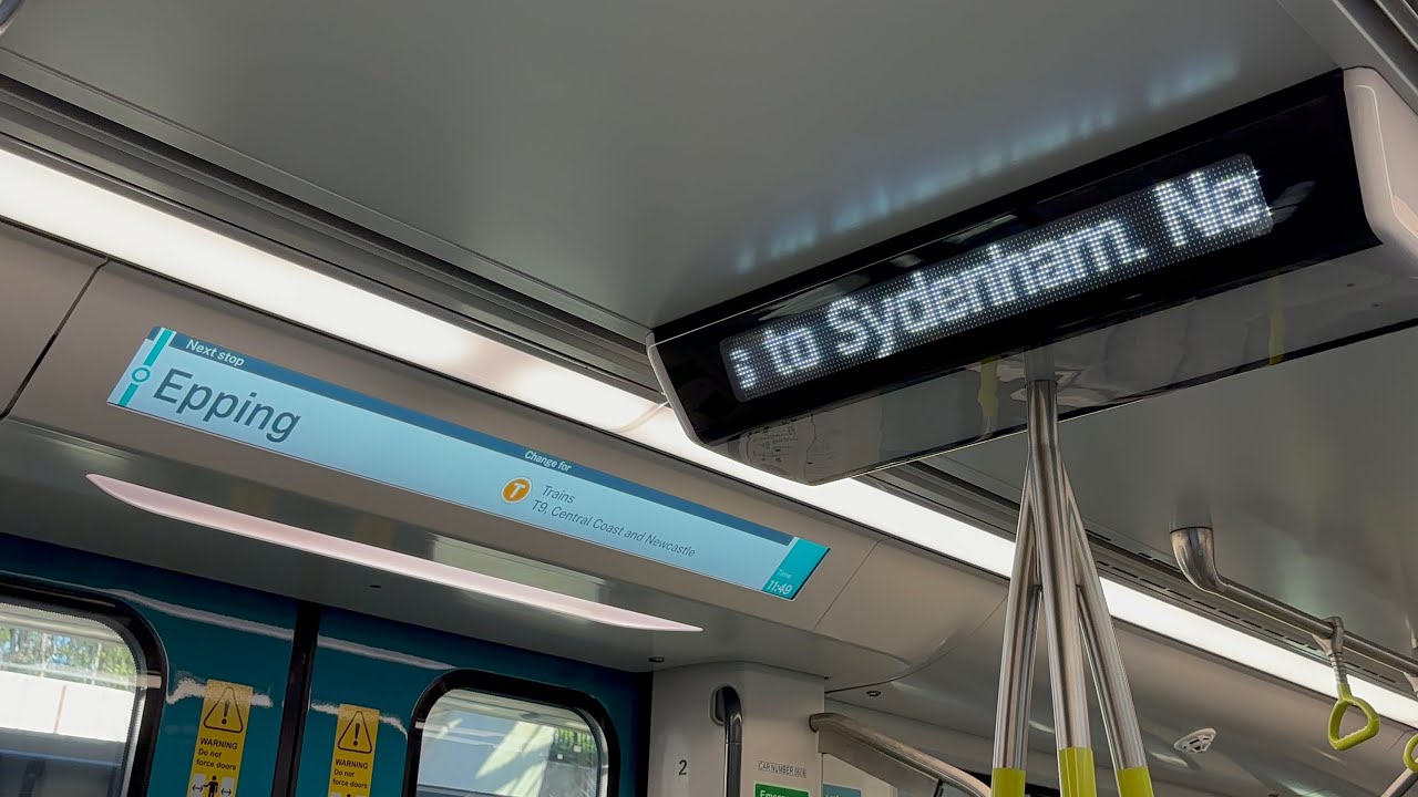 (4K 60FPS) Sydney Metro New PID All Stops Service to Sydenham
