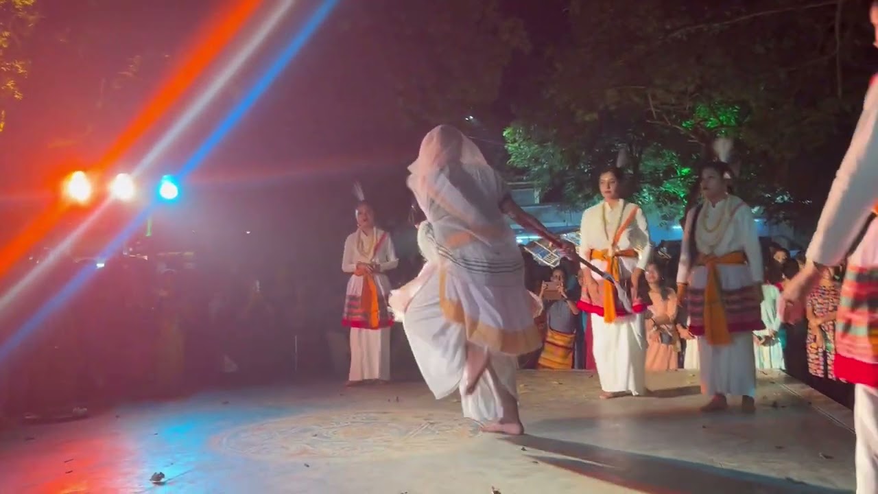 ‘Kanglei Thokpa’ / ‘Lai-nupi-thiba’ performed at Santiniketan  #laiharaoba #stageperformance