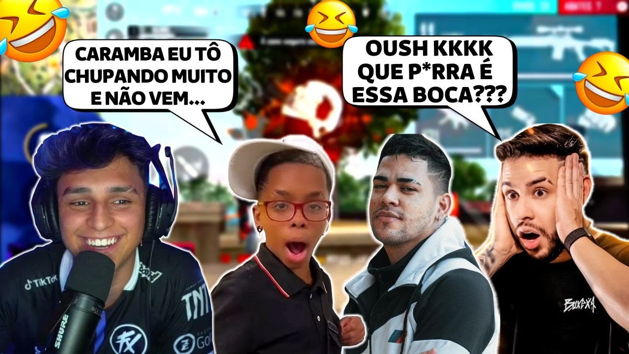 A VOLTA DE BUXEXA NA RANK APOSTADO, TRETA NO FINAL FT. NOBRU, RACHA E BOCA DE 09 - FREE FIRE CLIPS