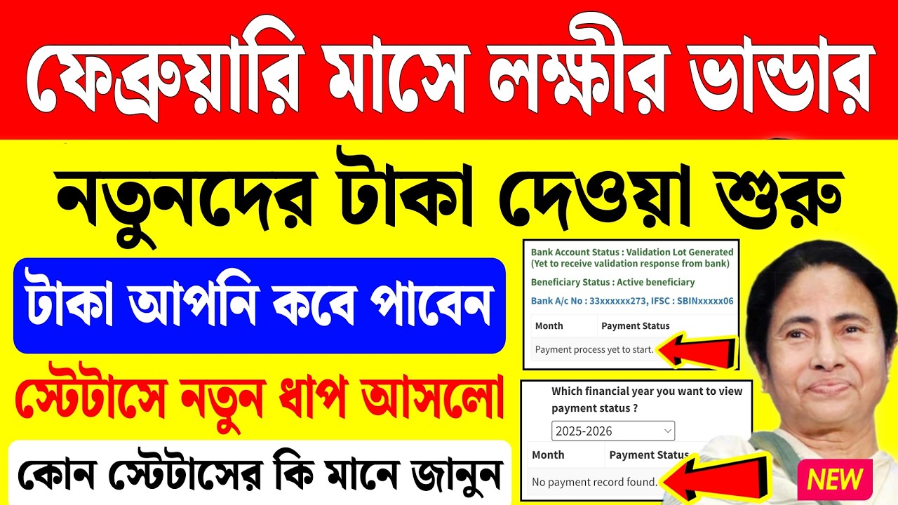 লক্ষীর ভান্ডার নতুনদের টাকা দেওয়া শুরু হচ্ছে, নতুন ধাপ আসলো | new lakhir bhandar taka kobe dhukbe